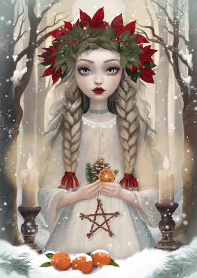 Diamond Painting Yule 22" x 31" (55.8cm x 78.7cm) / Square With 73 Colors Including 3 ABs and 3 Fairy Dust Diamonds / 70,784