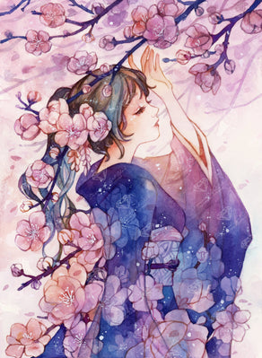 Diamond Painting Yumeko 22" x 30" (55.6cm x 75.9cm) / Round with 60 Colors including 2 ABs and 4 Fairy Dust Diamonds / 55,752