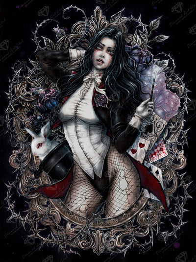 Diamond Painting Zatanna 25.6" x 34.3" (65cm x 86.9cm) / Square with 47 Colors including 5 Fairy Dust Diamonds / 91,089