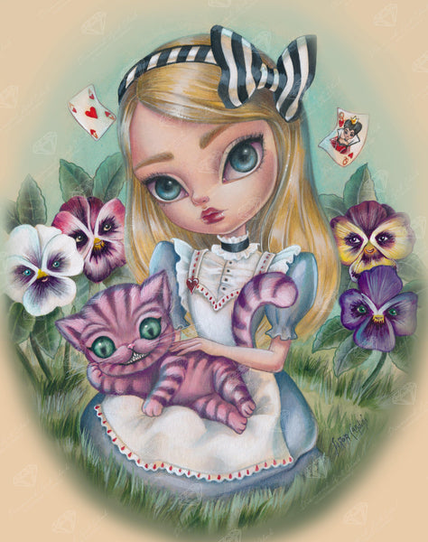 Queen Of Hearts Alice Wonderland - 5D Diamond Painting