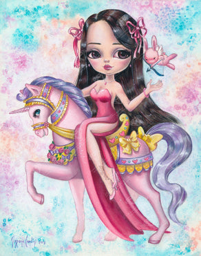 Diamond Painting Artemide and The Love Bunny 22" x 28″ (56cm x 71cm) / Square with 46 Colors including 2 ABs / 62,600
