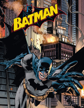 Diamond Painting Batman 27.6" x 35.4″ (70cm x 90cm) / Square with 51 Colors including 4 ABs / 98,889