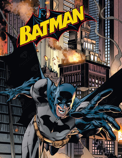 Diamond Painting Batman 27.6" x 35.4″ (70cm x 90cm) / Square with 51 Colors including 4 ABs / 98,889