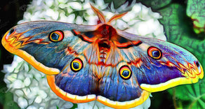 Diamond Painting Butterfly Colorful 16" x 30″ (41cm x 76cm) / Round with 43 Colors Including 2 ABs / 38,879