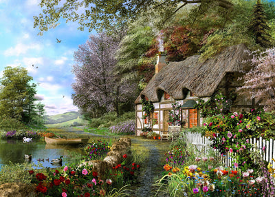 Diamond Painting Countryside Cottage 38.6" x 27.6" (98cm x 70cm) / Square with 68 Colors including 6 ABs / 110,433