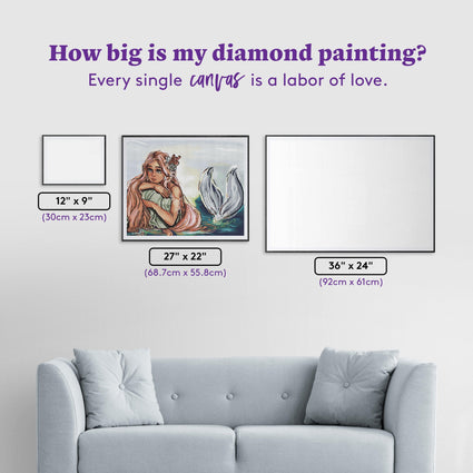 Diamond Painting Day Dreaming 27" x 22" (68.7cm x 55.8cm) / Round with 44 Colors including 4 ABs / 48,755
