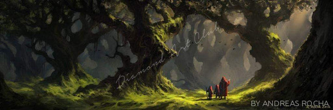 Diamond Painting Enchanted Forest Square / 24.7" x 65.0" (55cm x 165cm) / 28 Colors