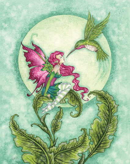 Diamond Painting Flirting 22" x 28" (55.8cm x 70.6cm) / Round with 36 Colors including 4 ABs / 50,148