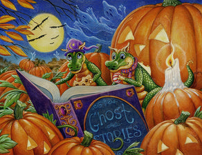 Diamond Painting Ghost Stories 26" x 20" (66cm x 50.8cm) / Square with 53 Colors including 4 ABs / 54,060