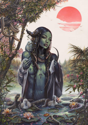 Diamond Painting Lilith 22" x 31" (55.8cm x 78.7cm) / Square with 72 Colors including 4 Diamonds and 1 Fairy Dust Diamonds / 70,784