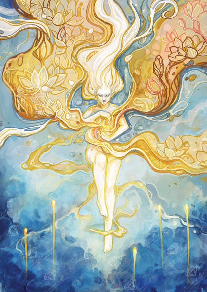 Diamond Painting Make A Wish 22" x 31" (56cm x 79cm) / Round With 45 Colors Including 4 ABs / 55,919