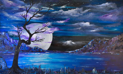 Diamond Painting Midnight 33" x 20″ (84cm x 51cm) / Square with 44 Colors including 4 ABs / 66,732