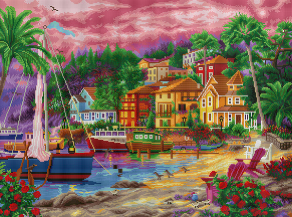 On Golden Shores Diamond Painting | Diamond Art Club®