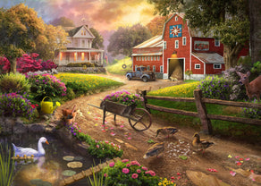 Diamond Painting Quaint Farm 33.1" x 23.6" (84cm x 60cm) / Square With 70 Colors Including 5 ABs / 80,880