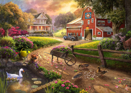 Diamond Painting Quaint Farm 33.1" x 23.6" (84cm x 60cm) / Square With 70 Colors Including 5 ABs / 80,880