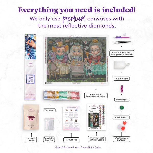 Tea Party Diamond Painting Kit – Diamond Art Club