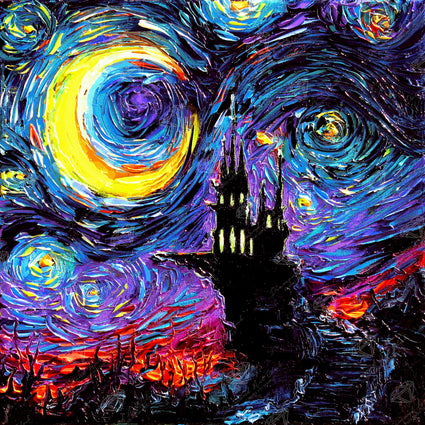 Diamond Painting The Haunting of van Gogh 25.6" x 25.6" (65cm x 65cm) / Square with 37 Colors including 4 ABs / 68,121