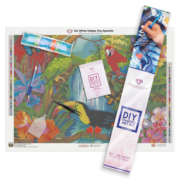 Tropical Forest Diamond Painting Kit – Diamond Art Club