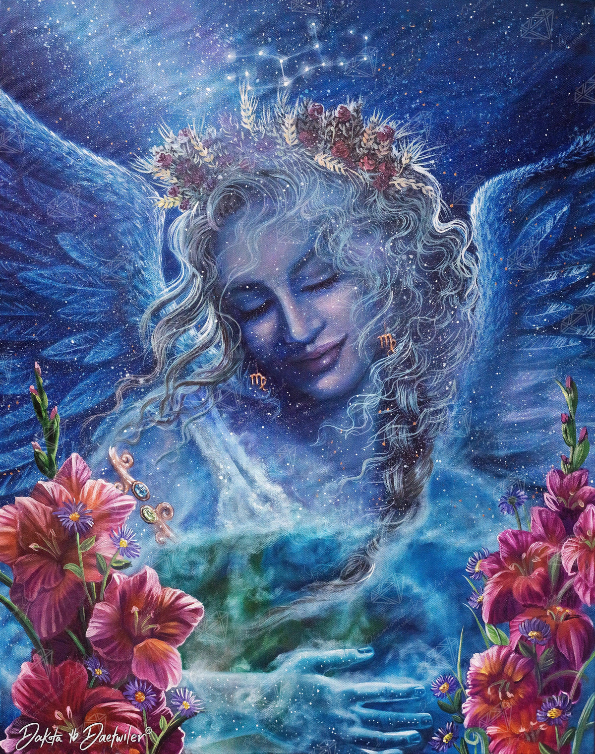 Diamond Painting Virgo – DD 22" x 28" (55.8cm x 70.6cm) / Round With 66 Colors Including 4 ABs and 1 Electro Diamonds / 50,148