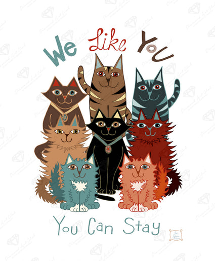 Diamond Painting We Like You 16.5" x 20.1" (42cm x 51cm) / Square With 18 Colors / 33,000