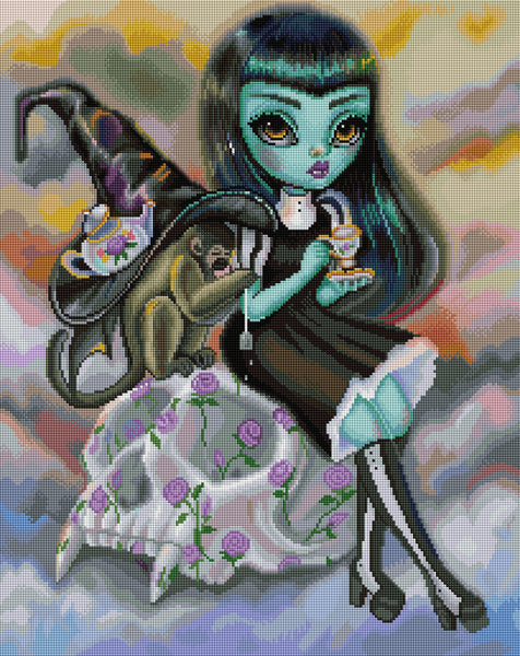 邪悪なブラックティー ダイヤモンドアートキット – Diamond Art Club