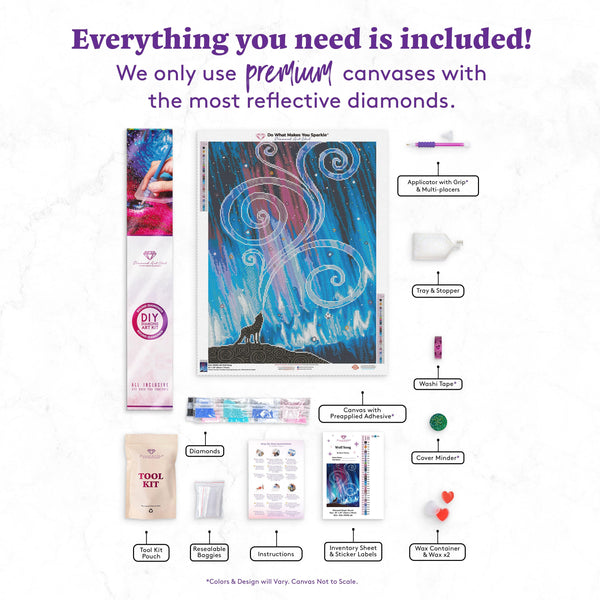 Wolf Song Diamond Painting Kit – Diamond Art Club