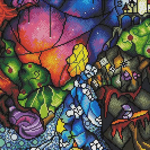 Abstract diamond painting