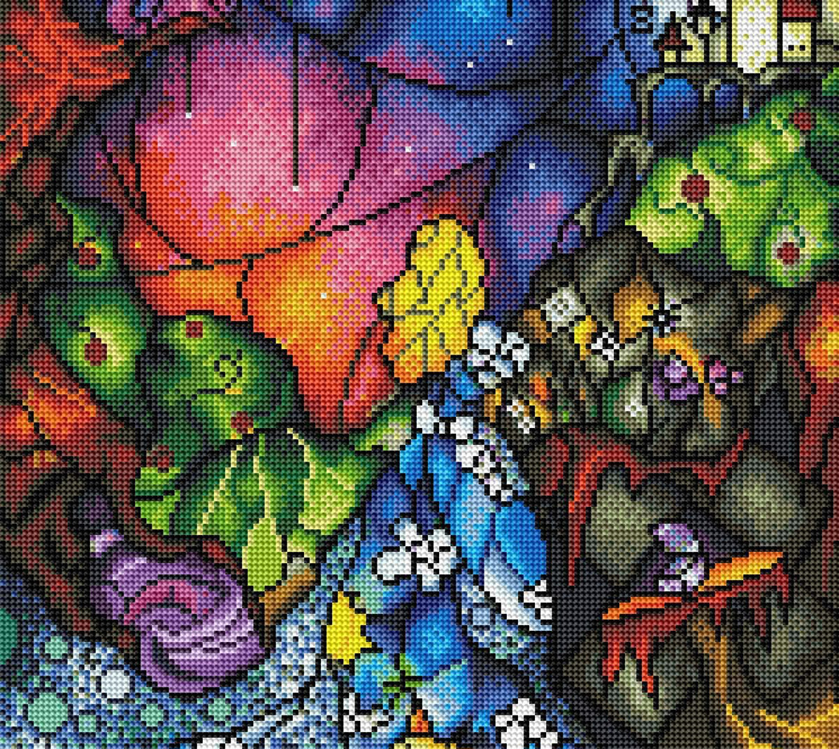 Abstract diamond painting