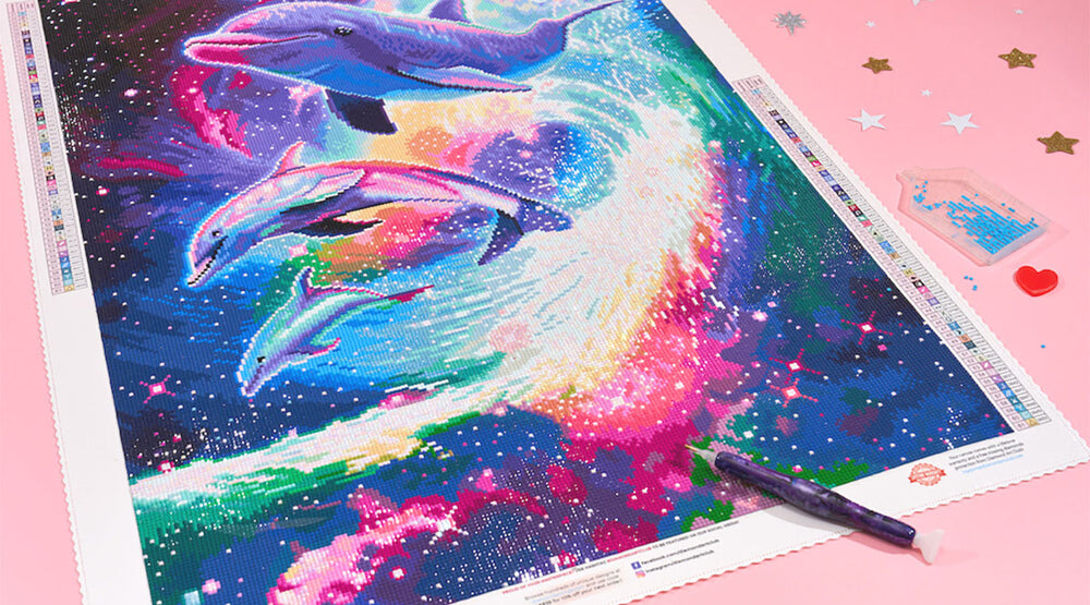 diamond painting on foam board