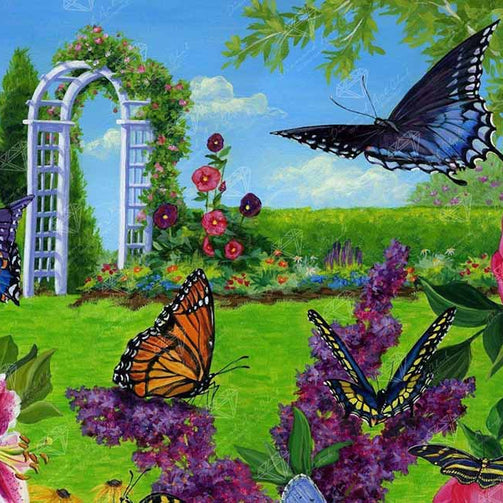 butterfly garden diamond painting