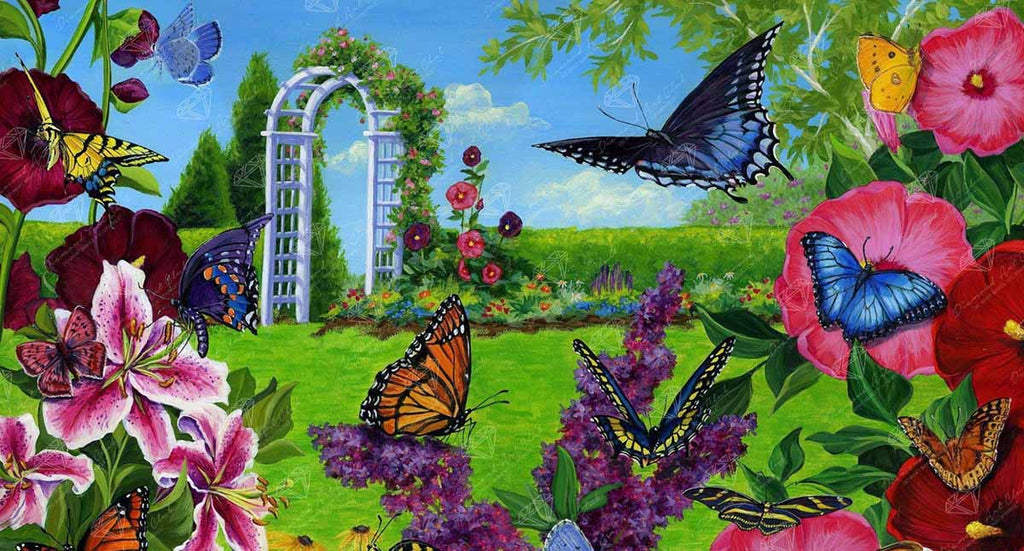butterfly garden diamond painting