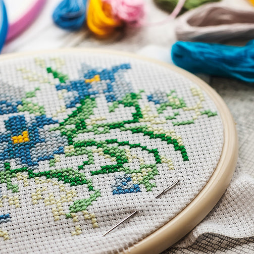 cross-stitch set