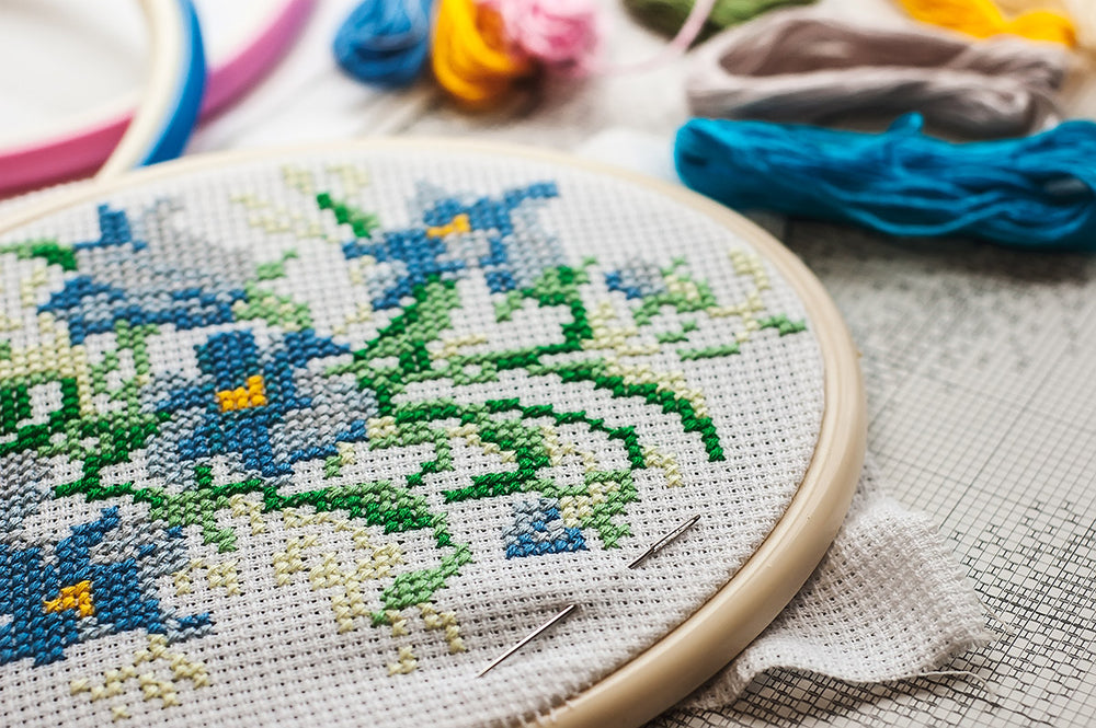 cross-stitch set