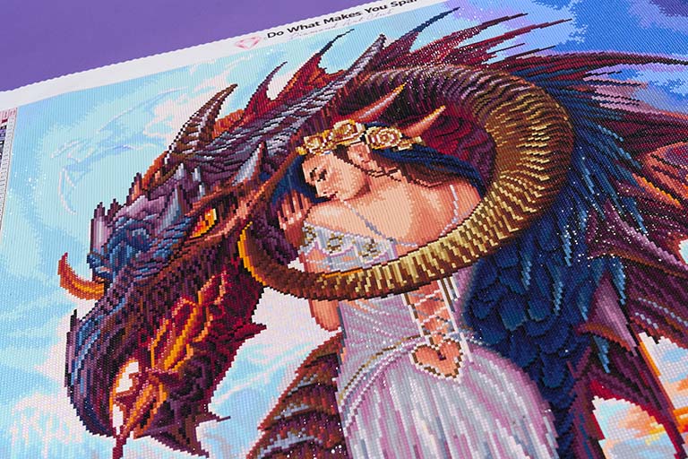 diamond art club dragon woman