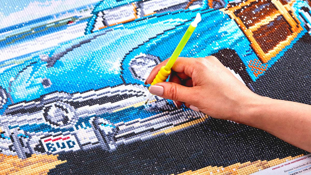 diamond painting classic car