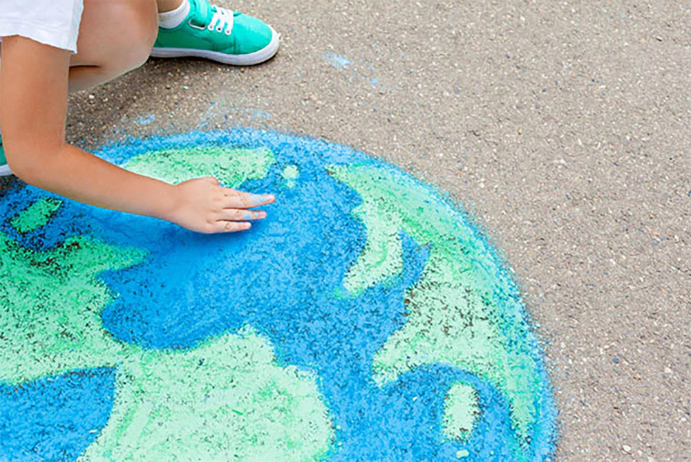 earth chalk drawing