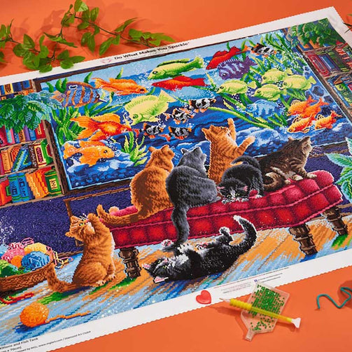 house cats diamond art painting