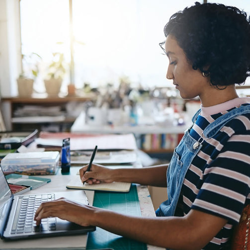 laptop planning creative