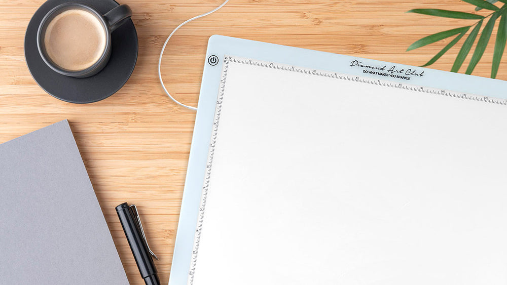 light pad on desk