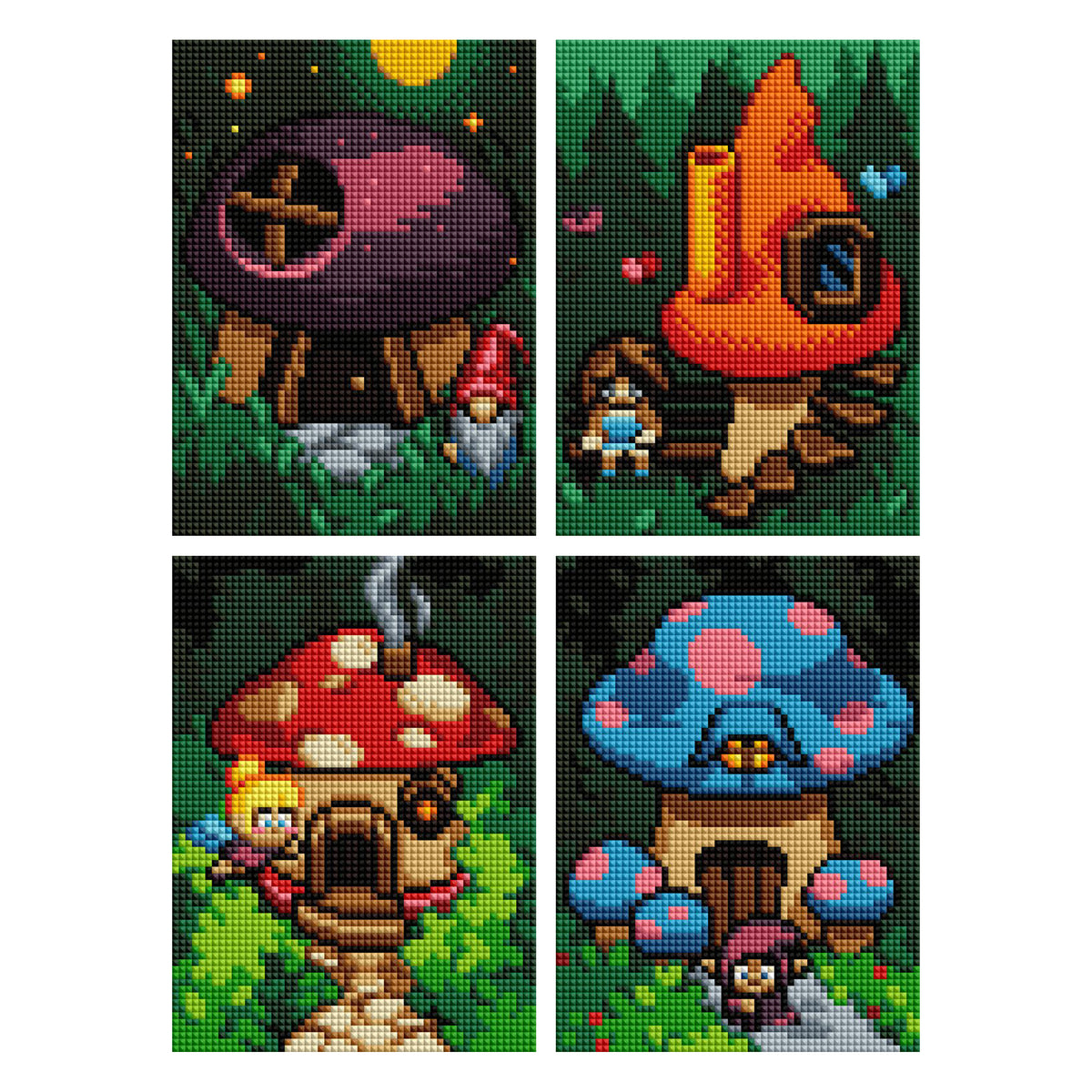 Enchanted Mushroom Houses - MEGA Dazzles™