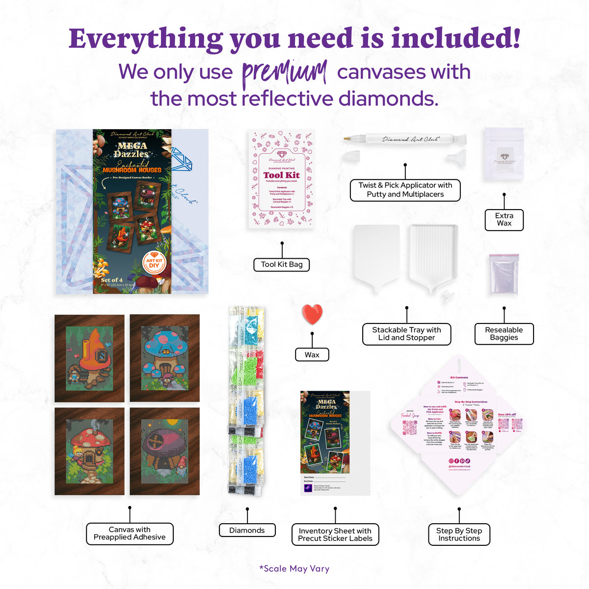Enchanted Mushroom Houses - MEGA Dazzles™