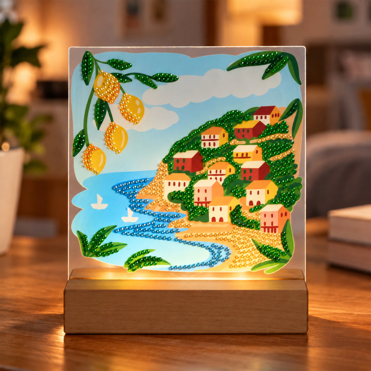 Amalfi Coast - Glow Light – Diamond Art Club