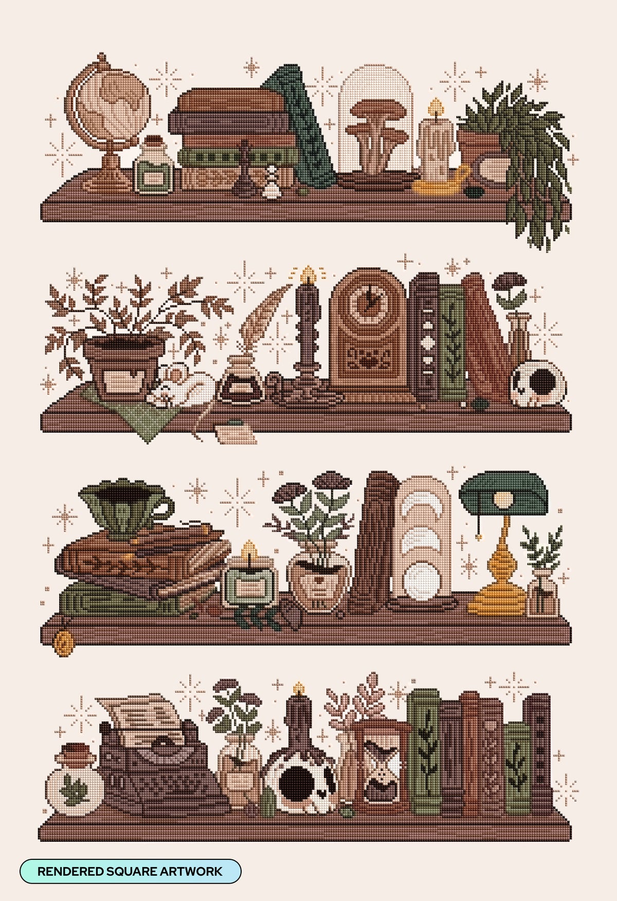 Dark Academia Shelves