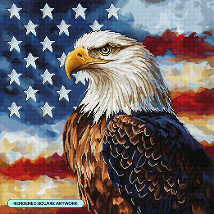 Eagle with Flag