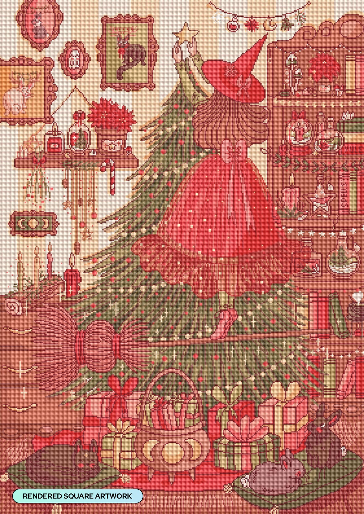 Flying Christmas Witch