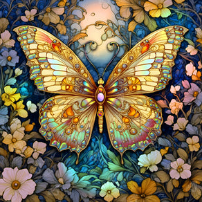 Golden Verdigris Butterfly
