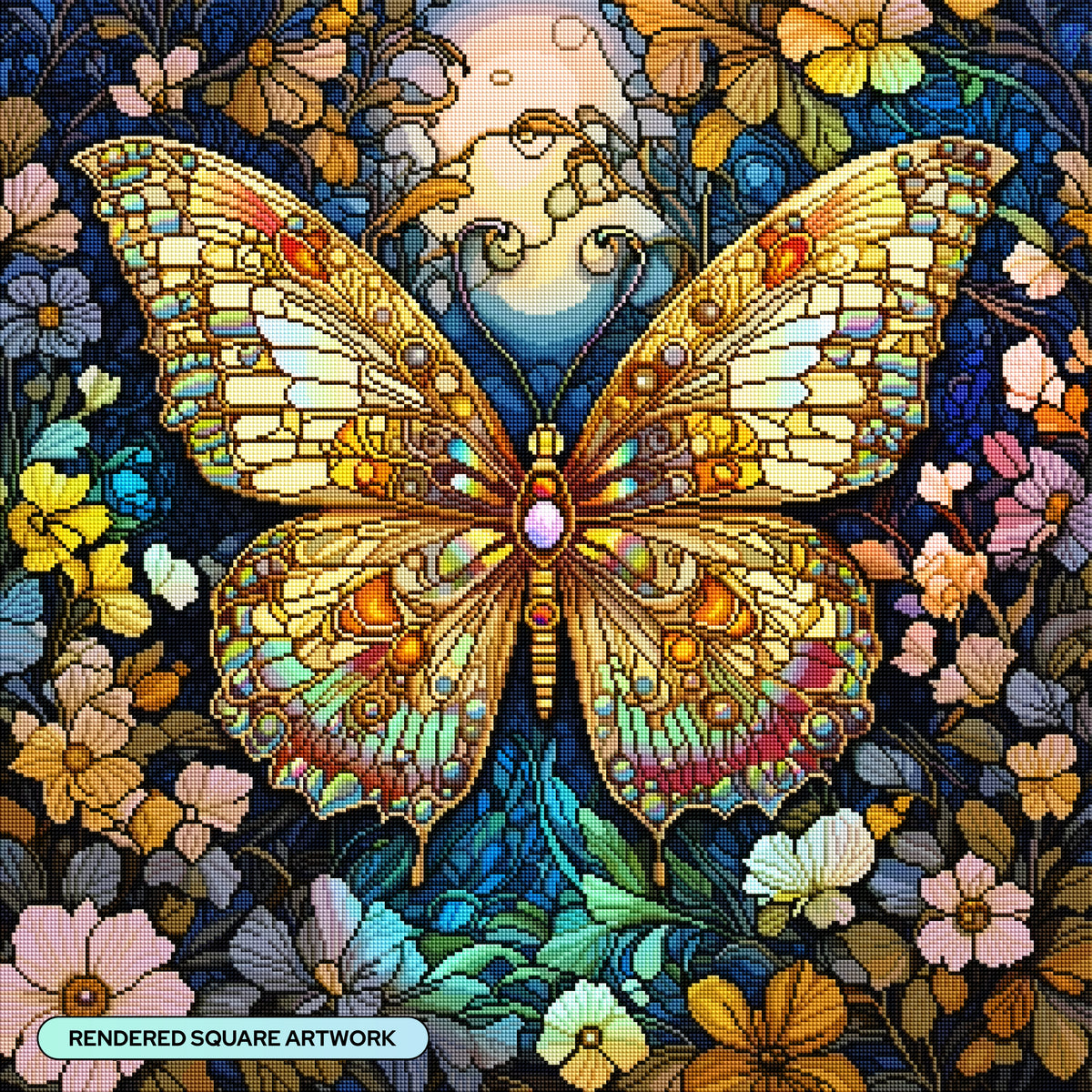 Golden Verdigris Butterfly
