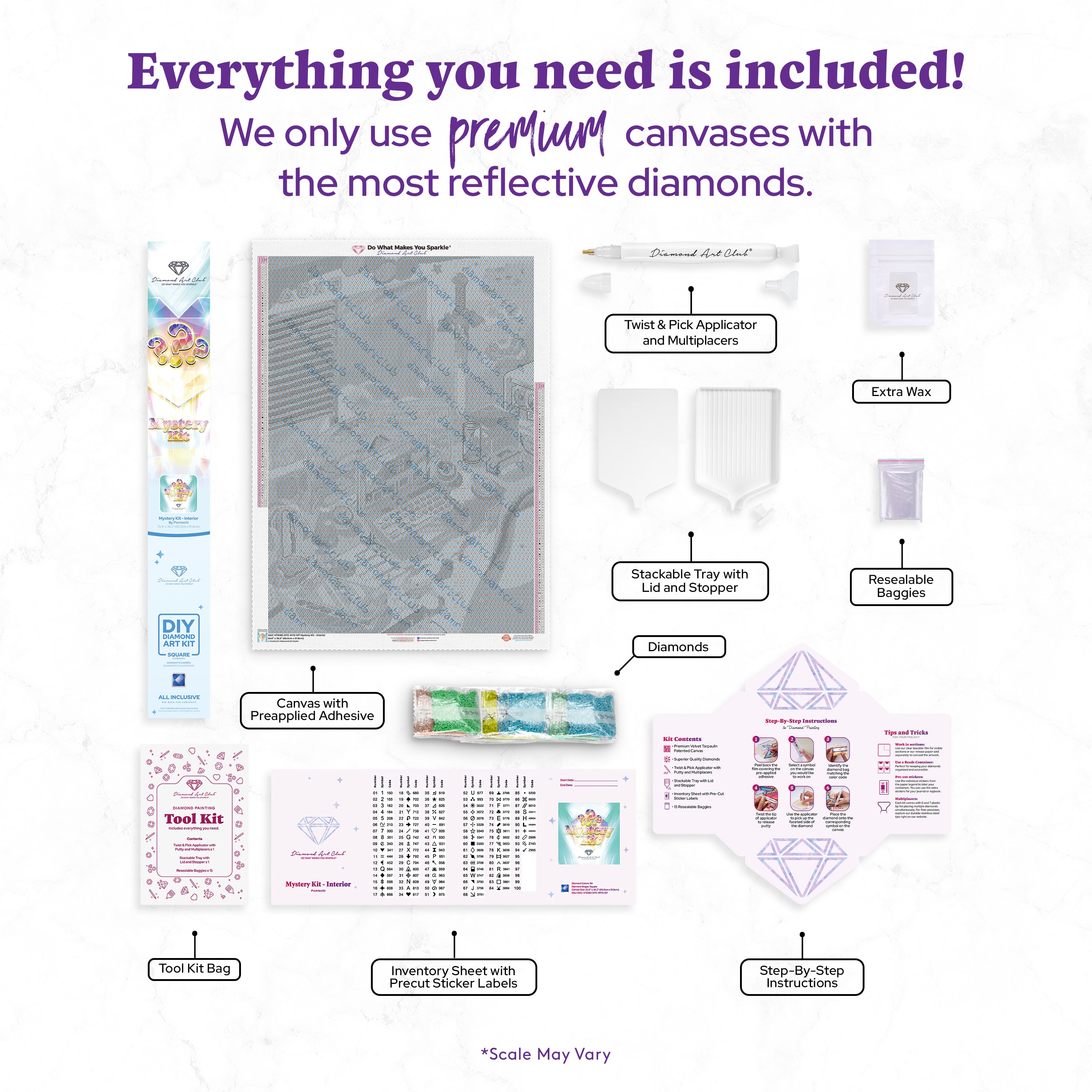 ダイヤモンドアートクラブ　Mystery Kit - Interior Mystery Kit #127 - Interior – Diamond Art Club