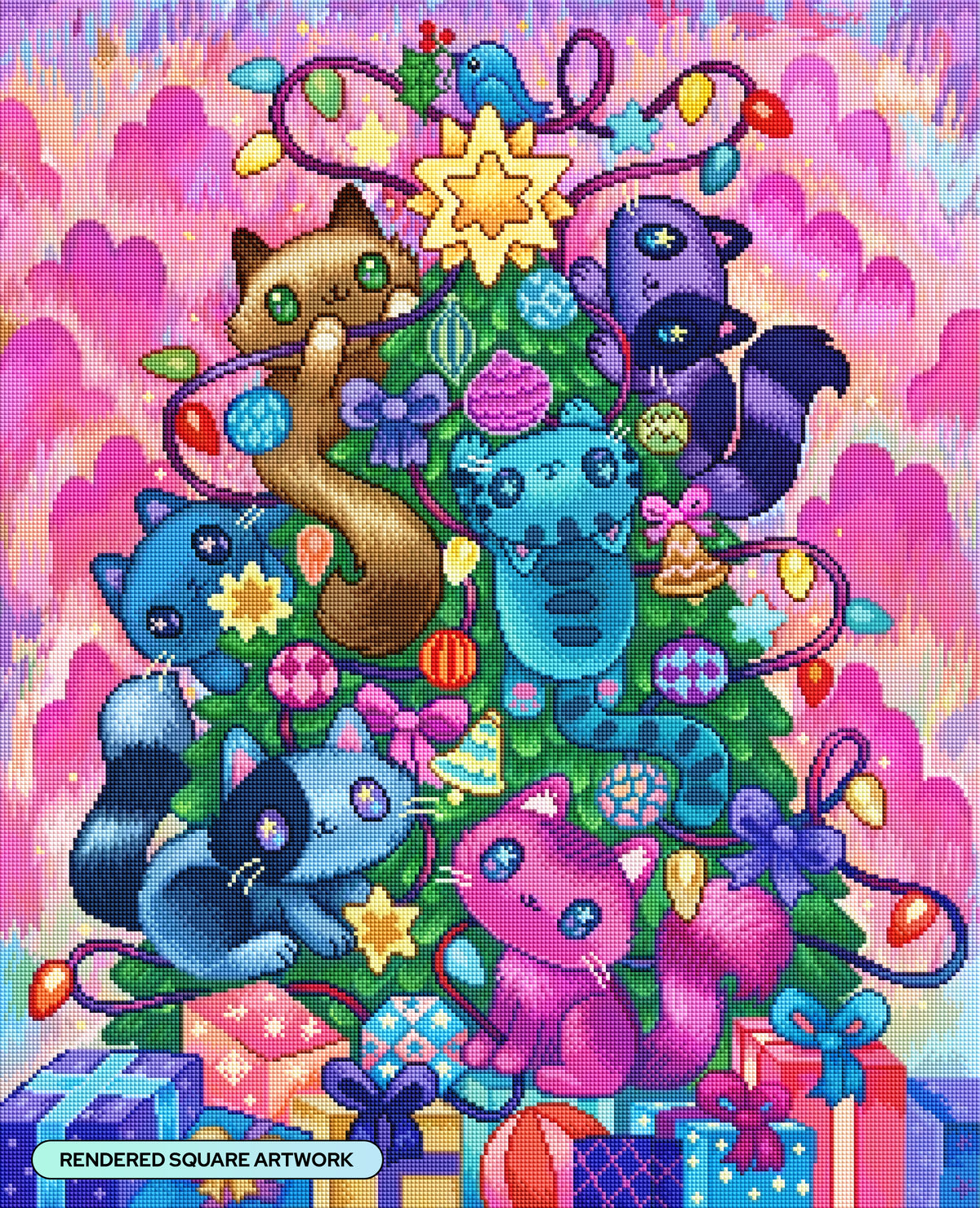 Neko Cat Christmas Tree