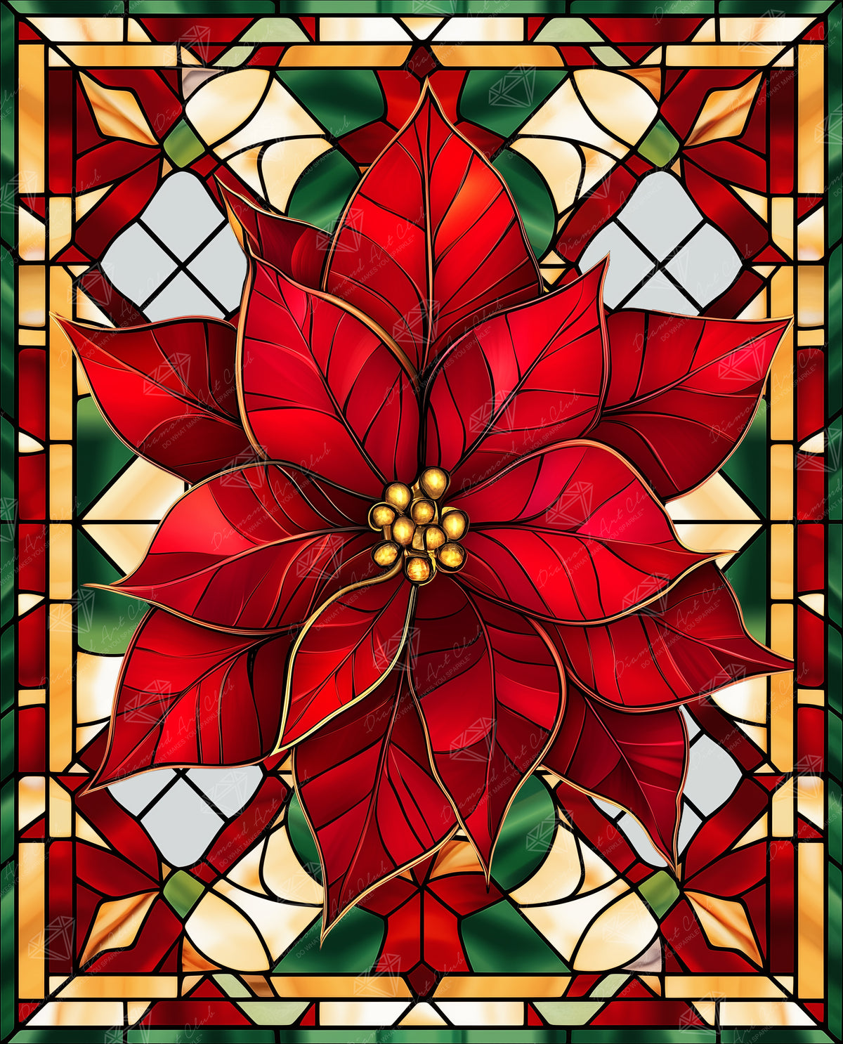 Poinsettia Window